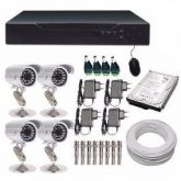 KIT SEGURANÇA MASTER IR CUT 4 CANAIS